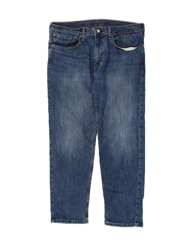 LEVI'S Mens 502 Tapered Jeans W36 L30 Blue Cotton Fashionable Jeggings Style Jeans