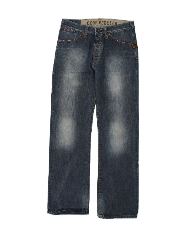 G-STAR Mens Straight Jeans W33 L34 Blue Cotton Cozy Relaxed Fit Denim Jeans