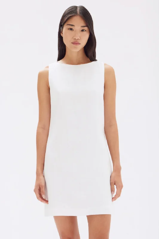 Assembly Label Nadine Linen Mini Dress Chic Sleeveless Mini Dress