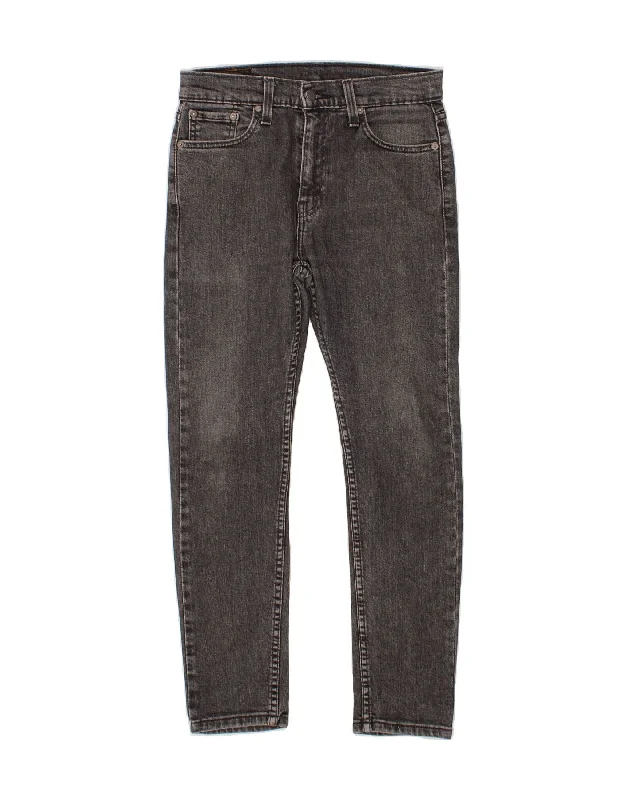 LEVI'S Mens 510 Skinny Jeans W30 L30 Grey Cotton Stylish Relaxed Fit Skinny Jeans