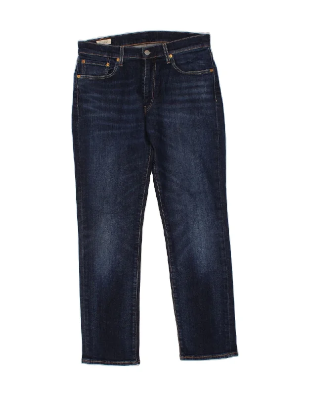 LEVI'S Mens 511 Slim Jeans W32 L30  Navy Blue Cotton Casual Distressed Skinny Jeans