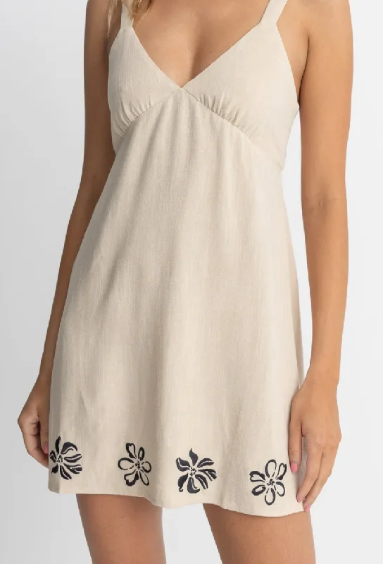 Sundance Floral Mini Dress - Natural Classic Striped Mini Dress