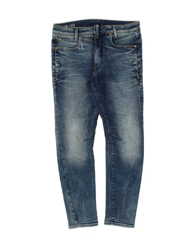 G-STAR Mens Slim Banana Tapered Jeans W32 L29 Blue Cotton Stylish High-Waist Skinny Denim