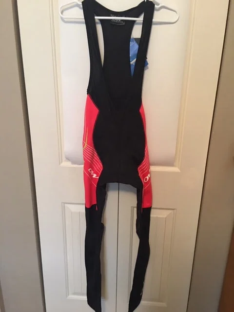 Women's Long Bib Cycling Pant Sample - Size Small Trendy Velvet Pants