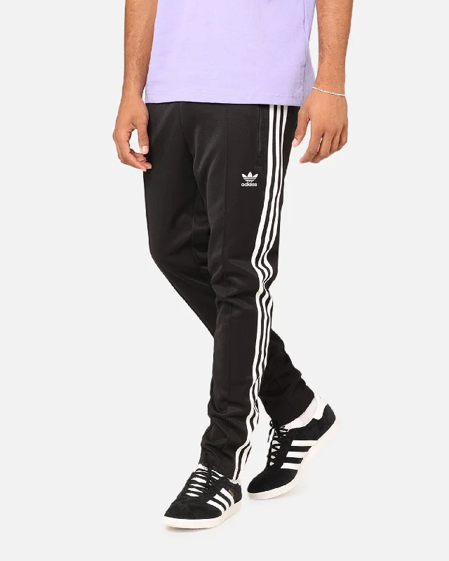 Adidas Adicolour Classics Beckenbauer Track Pants Black/White Stylish Elastic Waist Pants