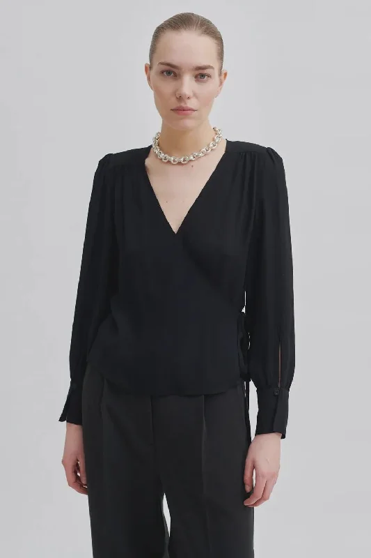 PAULINE WRAP BLOUSE Soft Modal Blouse
