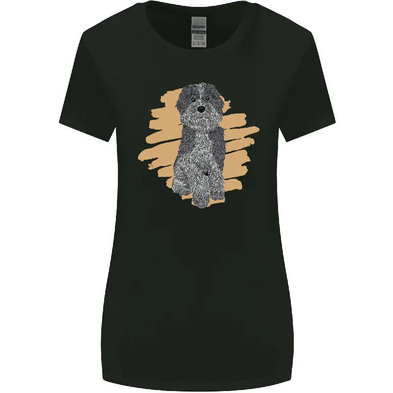 Aussie Doodle Womens Wider Cut T-Shirt Elegant Classic Vintage