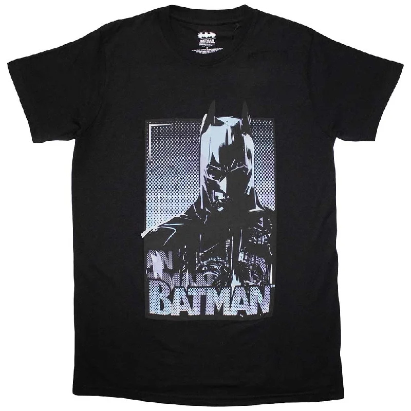 DC Comics | Official T-Shirt | Batman Dark Batman Chenille Brocade Lace