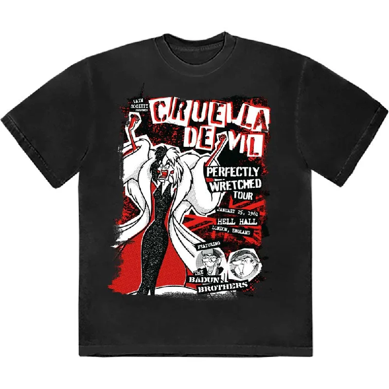 Disney | Official Band T-Shirt | 101 Dalmatians Cruella Tour Anti-Pilling Machine Wash Handmade