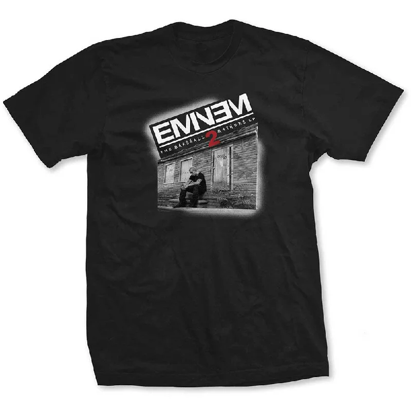 Eminem Ladies T-Shirt: Marshall Mathers 2 Print Jacquard Patchwork