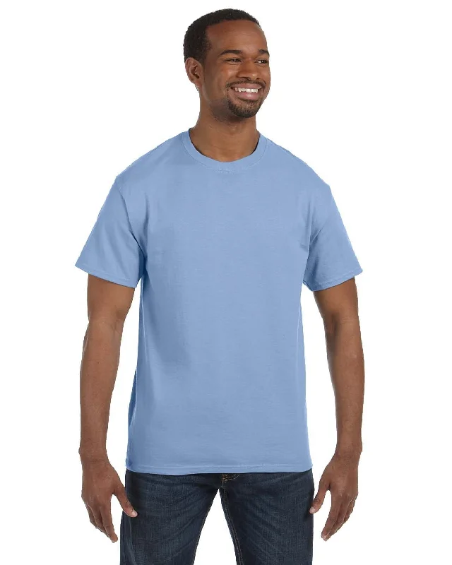 Hanes Authentic-T T-shirt | Light Blue Terry Blend Velvet Blend Canvas Blend