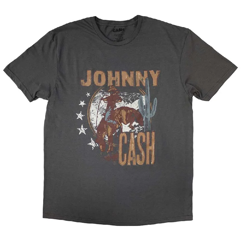 Johnny Cash | Official Band T-Shirt | Cowboy Chenille Fabric Brocade Fabric Lace Fabric