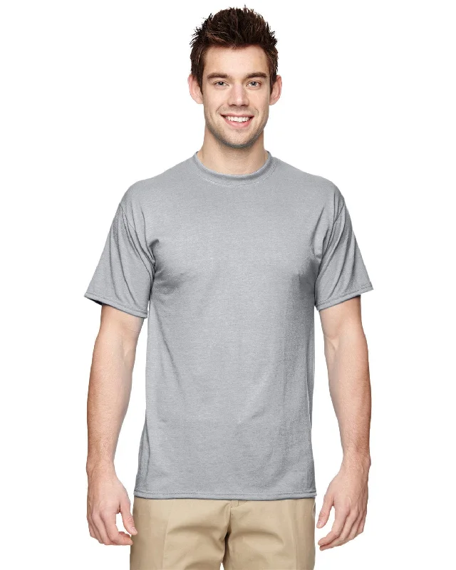 Jerzees 100% Polyester Crewneck T-Shirt | Silver Cotton Fabric Linen Fabric Terry Fabric