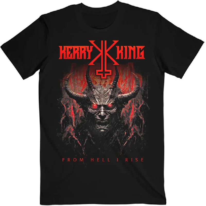 Kerry King | Official Band T-Shirt | From Hell I Rise Cover Mesh Blend Leather Blend Suede Blend