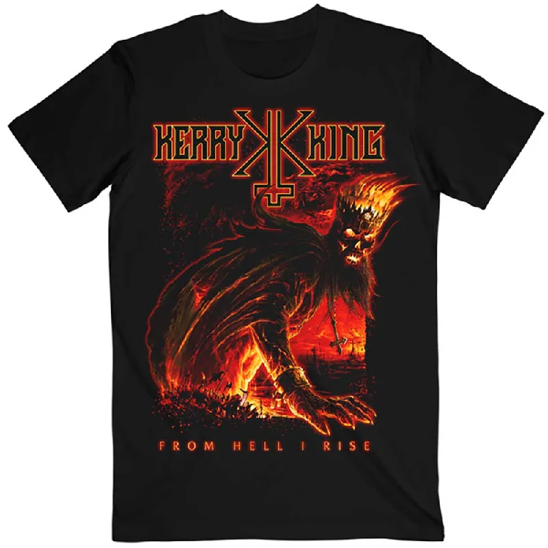 Kerry King | Official Band T-Shirt | From Hell I Rise Cover Chenille Blend Fleece Blend Nylon Blend