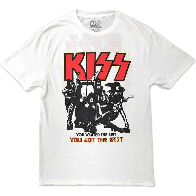 KISS | Official Band T-Shirt | End Of The Road Tour Orange (Back Print) Terry Blend Velvet Blend Canvas Blend