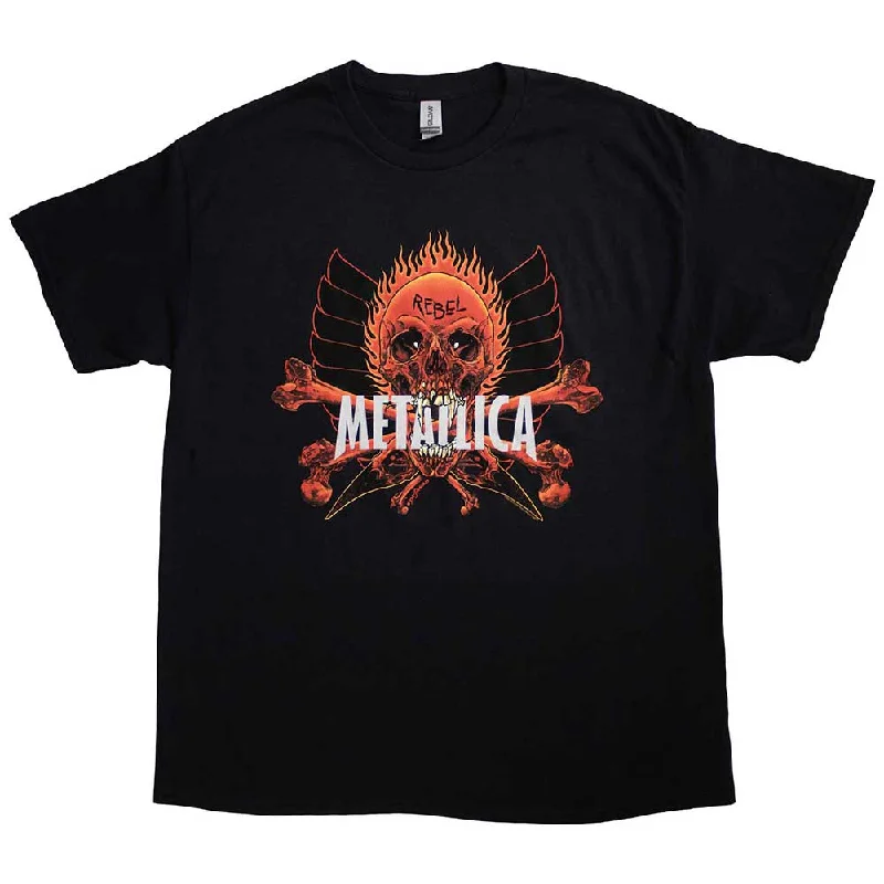 Metallica | Official Band T-Shirt | Rebel Embroidered Appliqued Beaded