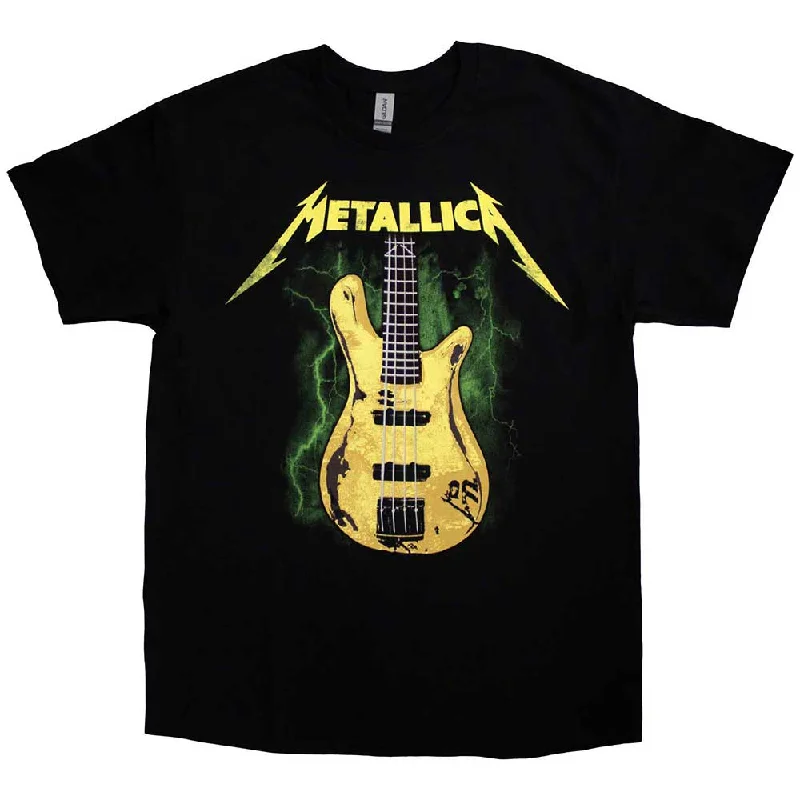 Metallica | Official Band T-Shirt | Trujillo M72 Bass Ribbed Striped Patterned