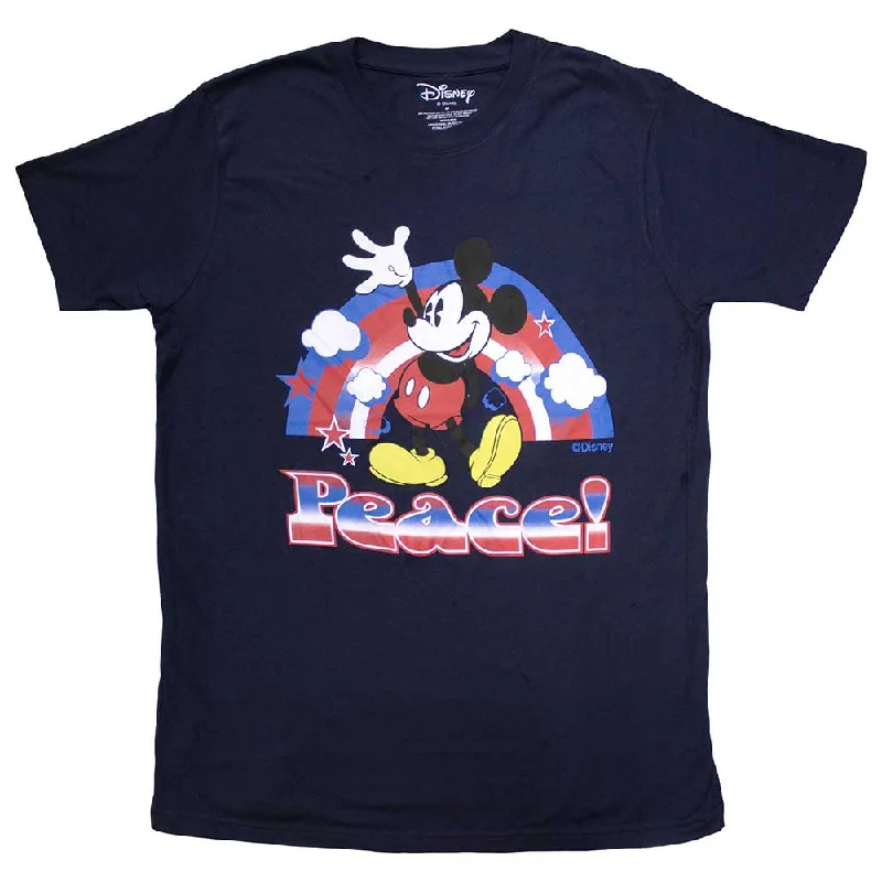 Mickey Mouse | Official T-Shirt | Peace Silk Blend Satin Velvet