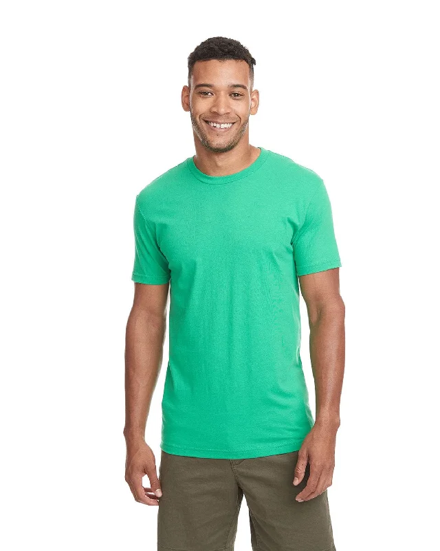 Next Level Unisex Short Sleeve T-Shirt | Kelly Green Beaded Sequined Faux Fur