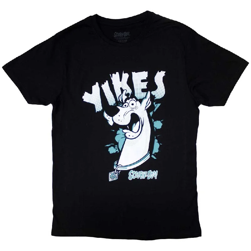 Scooby Doo | Official T-Shirt | Yikes Scooby Blue Zippered Buttoned Snapped