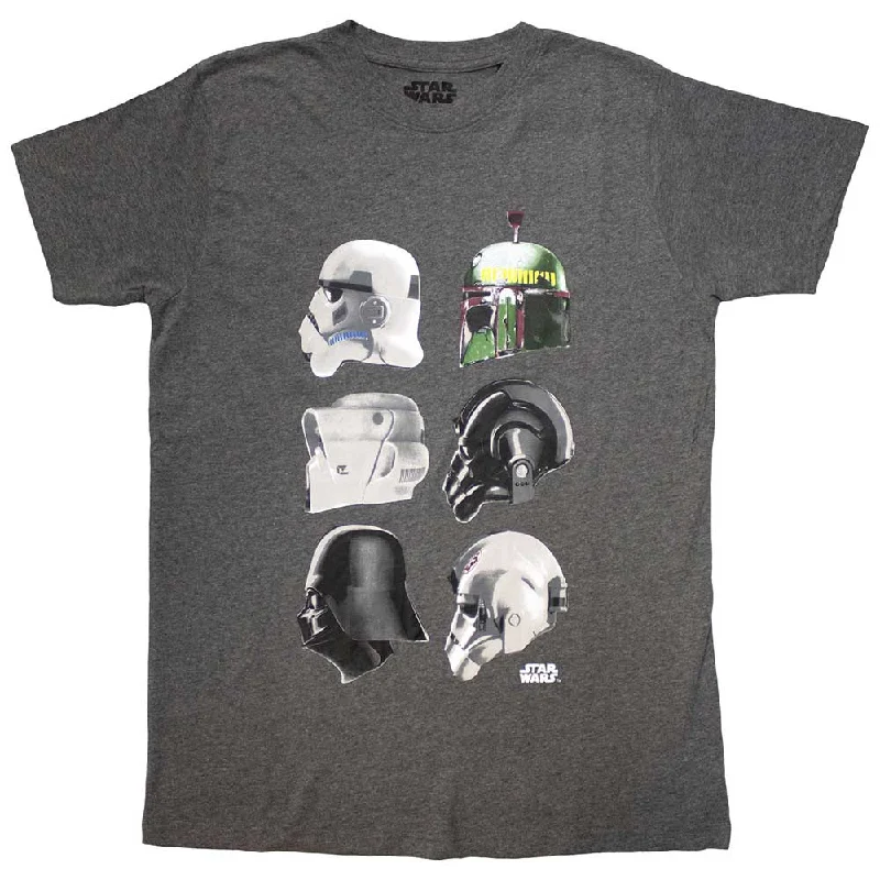 Star Wars | Official T-Shirt | Helmet Profiles Lace Blend Ribbed Blend Corduroy Blend