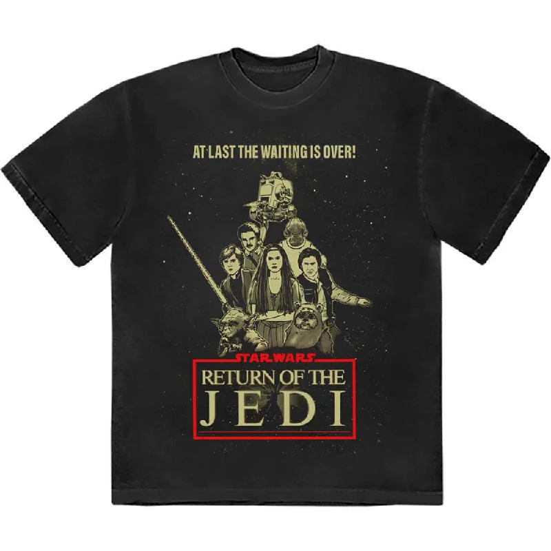 Star Wars | Official Band T-Shirt | Return Of The Jedi Waiting Is Over Satin Blend Silk Blend Wool Blend