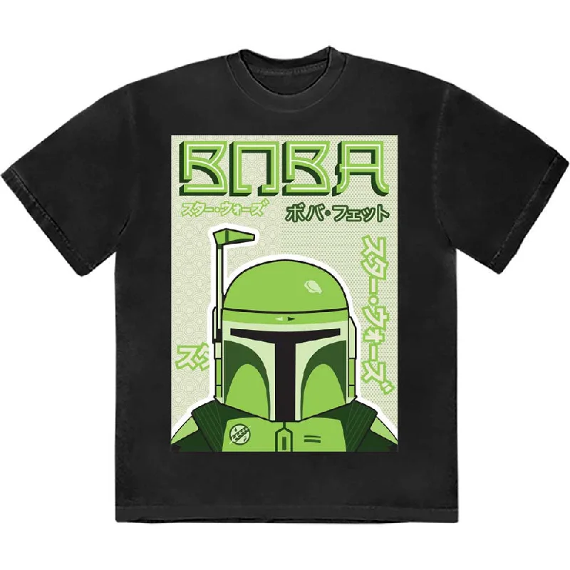 Star Wars | Official Band T-Shirt | Boba Japanese Thin T-Shirt Open Front Quick Dry