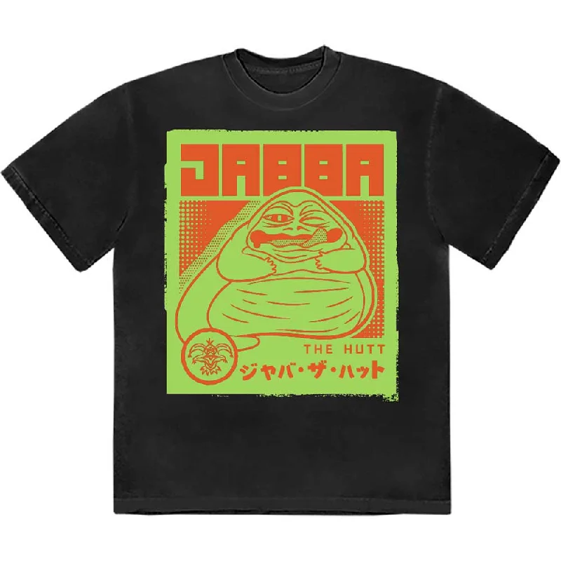 Star Wars | Official Band T-Shirt | Jabba Japanese Basic T-Shirt Crew Neck Short Sleeve