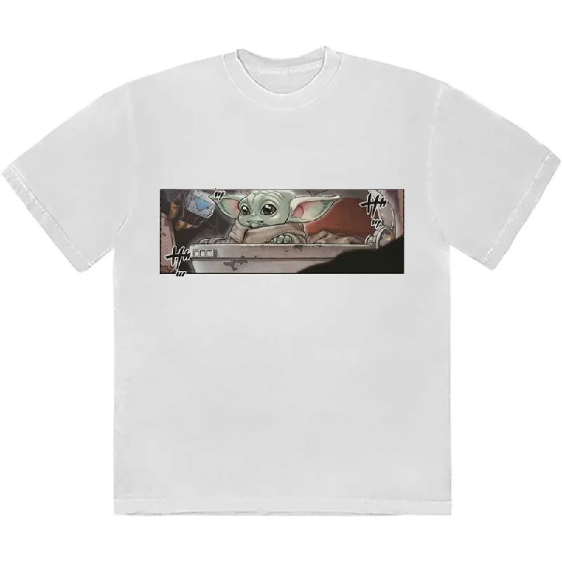 Star Wars | Official Band T-Shirt | Grogu Frame Zippered Front Buttoned Front Snap Front