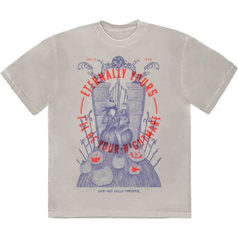 Disney | Official Band T-Shirt | The Nightmare Before Christmas Eternally Yours Plaid T-Shirt Polka Dot Checkered