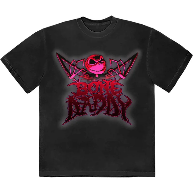 Disney | Official Band T-Shirt | The Nightmare Before Christmas Bone Daddy Thin T-Shirt Open Front Quick Dry