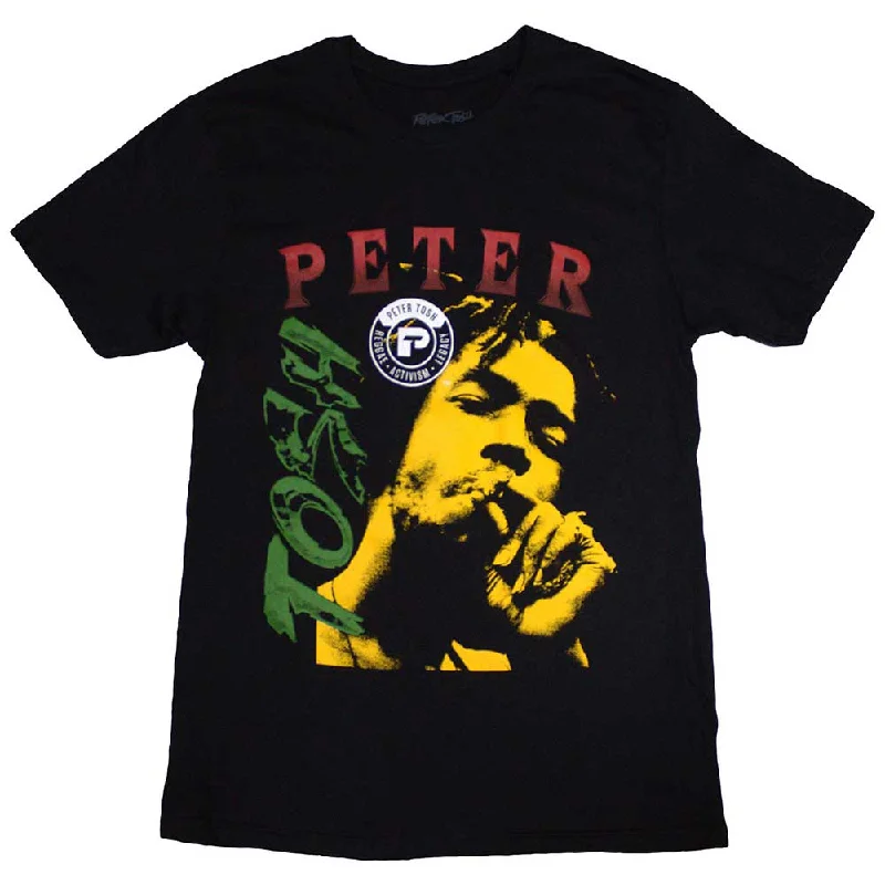 Peter Tosh | Official Band T-Shirt | Smokin' Houndstooth Herringbone Solid