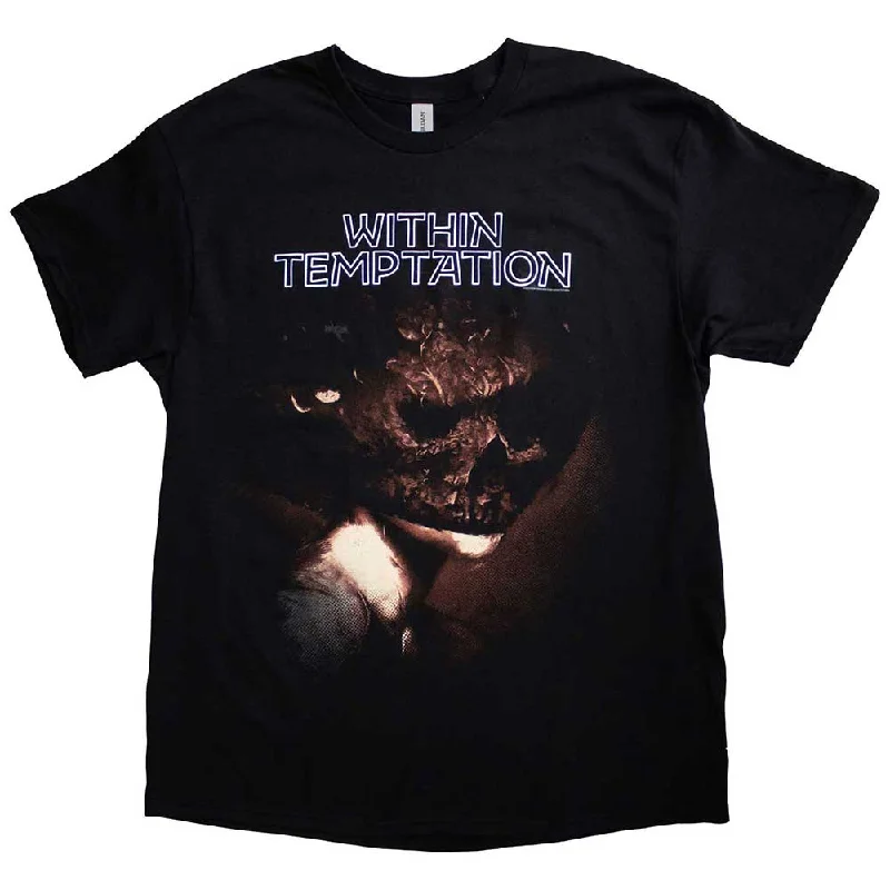 Within Temptation | Official Band T-Shirt | Bleed Out Single (Back Print) Striped Floral Plaid