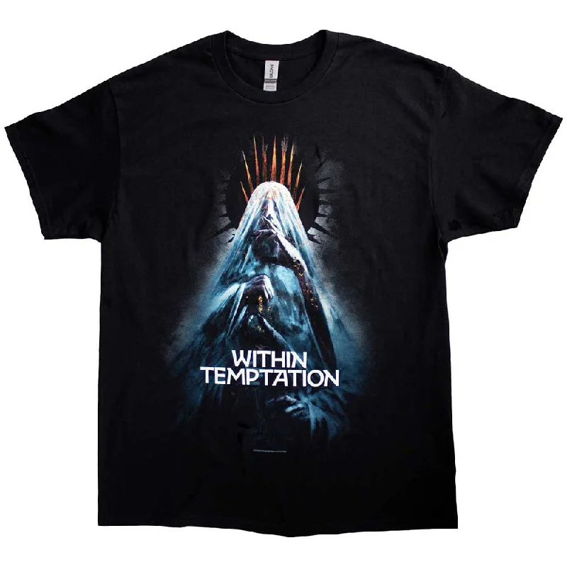 Within Temptation | Official Band T-Shirt | Bleed Out Veil (Back Print) Mesh Canvas Denim