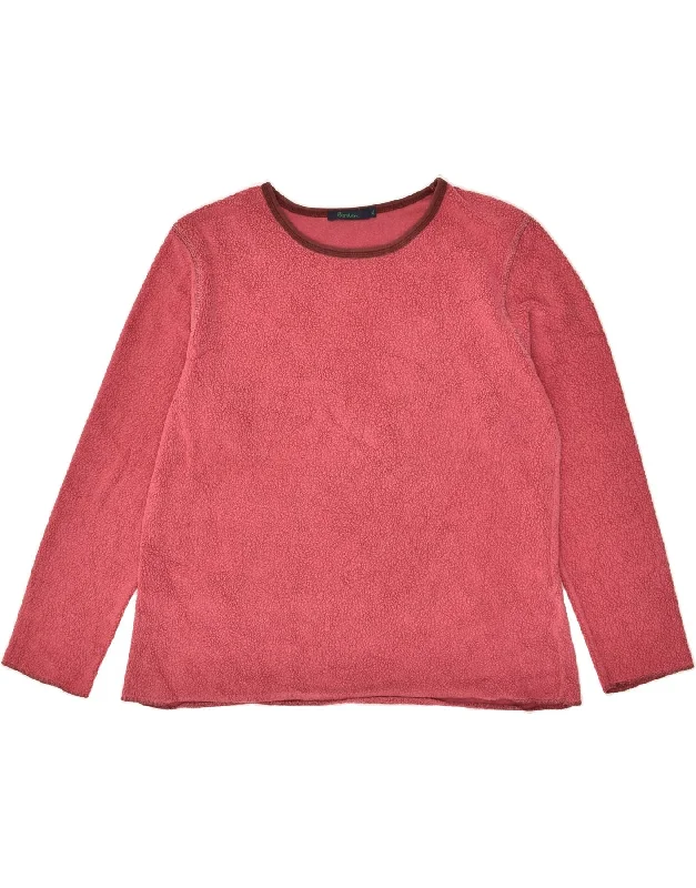 BODEN Womens Fleece Jumper UK 18 XL Pink Polyester Velvet Chenille Corduroy