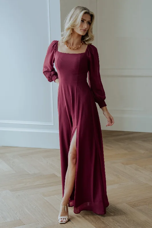 Giselle Maxi Dress | Mulberry Trendy Off-Shoulder Ruffle Maxi Dress