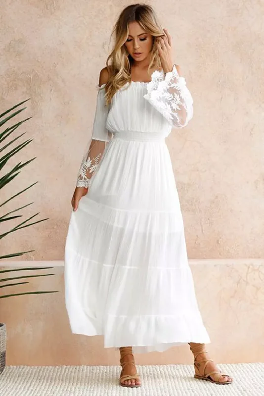 Oriolo Off Shoulder Maxi Dress Fashionable Off-Shoulder Maxi Dress