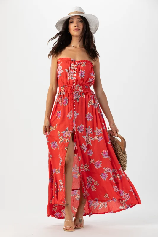 Ryden Maxi Dress Trendy V-Neck Maxi Dress