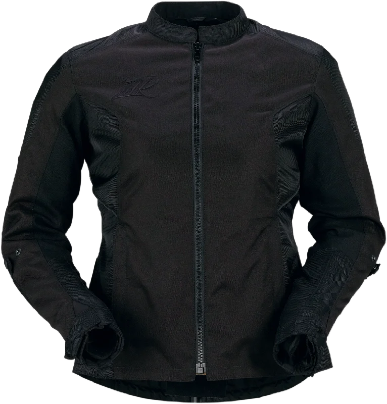 Z1R Women's Zephyr Jacket - Black - Medium 2822-0985 Tiered Jacket Buttoned Jacket Zippered Jacket