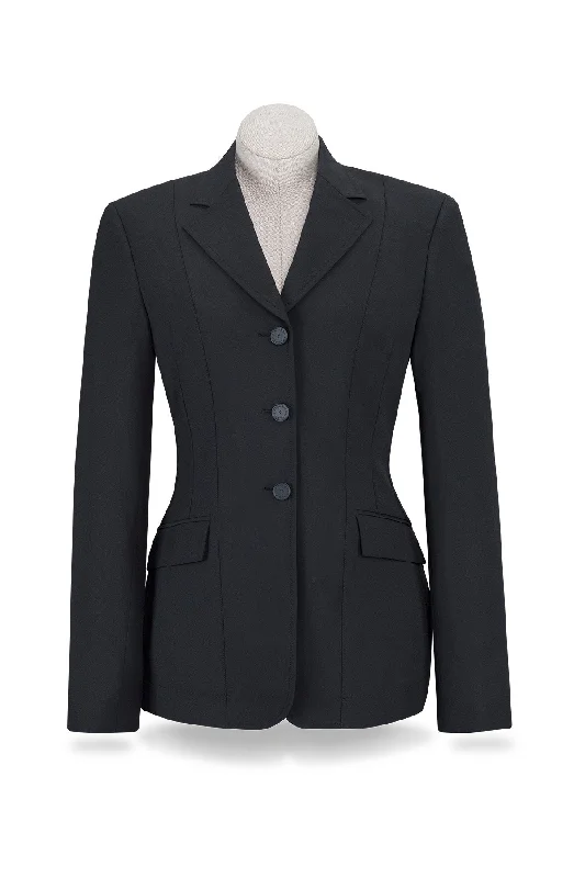 BLACK - R.J Classics Ladies Nora Show Jacket Zippered Front Buttoned Front Snap Front