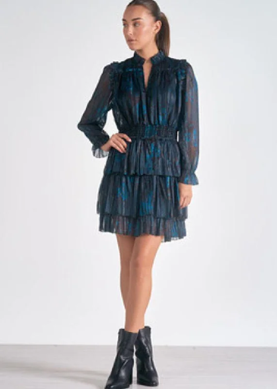 Elan Luxenburg Mini Dress - Blue ***FINAL SALE*** Fashionable Lace Mini Dress