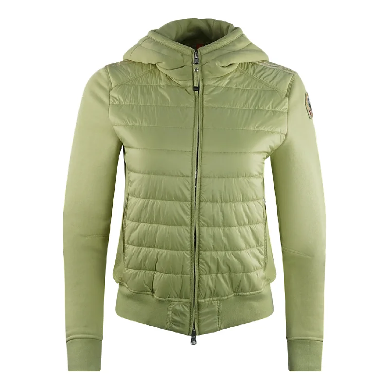 Parajumpers Caelie Tisane Green Hooded Padded Jacket Fleece Jacket Down Jacket Feather Jacket