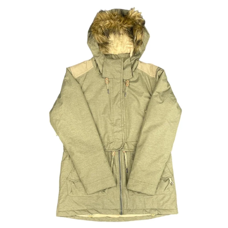 Rojo Women's Splendid Snow Jacket - Khaki Anorak Shell Jacket Lightweight Jacket