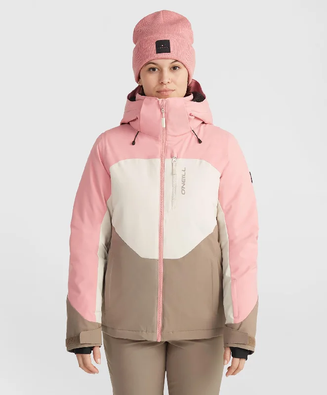 Women's Carbonite Snow Jacket - Genuine Pink Trench Coat Raincoat Waterproof Jacket