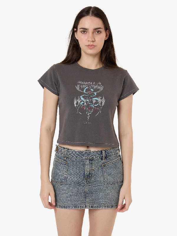 Bitter End Mini Tee - Merch Black Welt Pockets Slit Pockets Flap Pockets