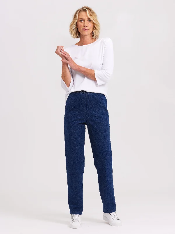 Ipswich Denim Full Length Jean Fashionable Straight Cut Jeans