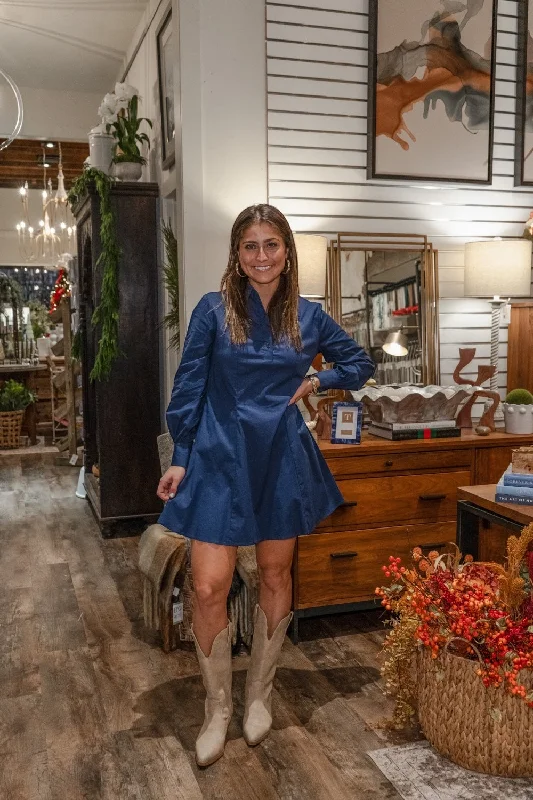 Lola Dress in Navy (S-3XL)