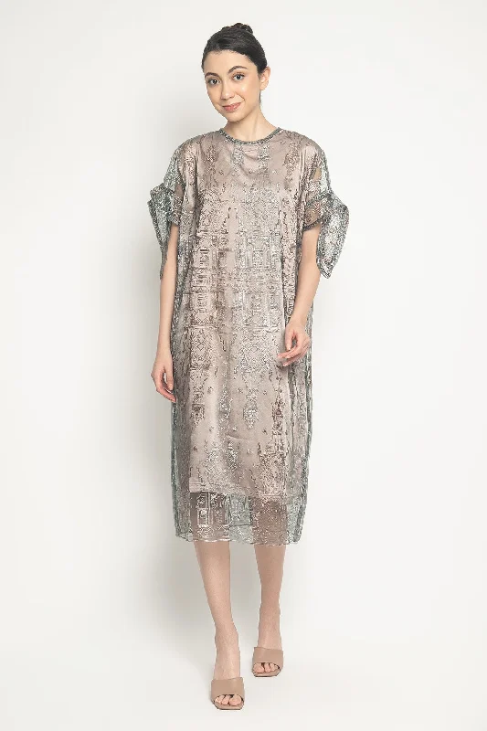Brie Dress in Dusty Blue