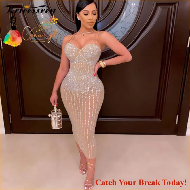 Catch A Break Sequin Glitter Dress